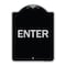 Signmission Designer Series Enter Enter, Black & Silver Heavy-Gauge Aluminum Sign, 24" x 18", BS-1824-24096 A-DES-BS-1824-24096 - alternate 1